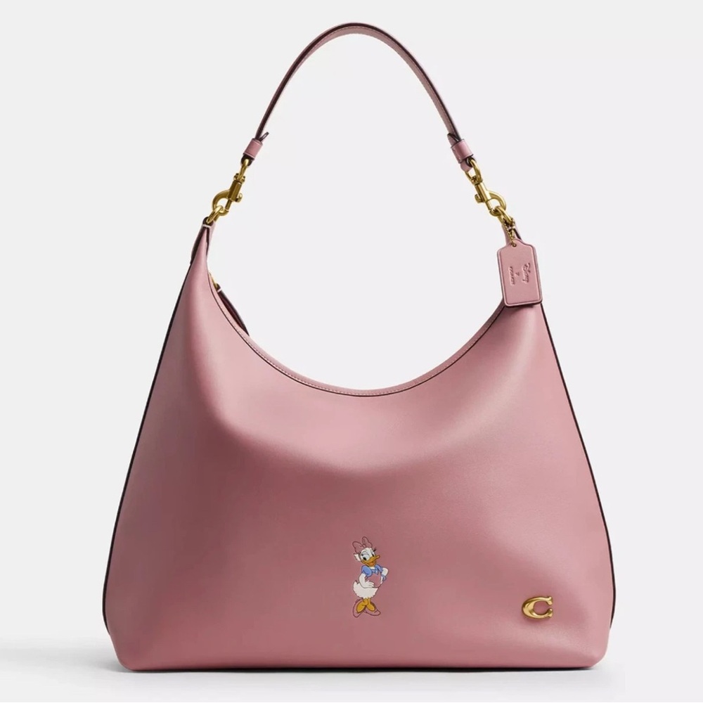 Disney X Coach Daisy Duck Juliet 38 Pink Shoulder Bag